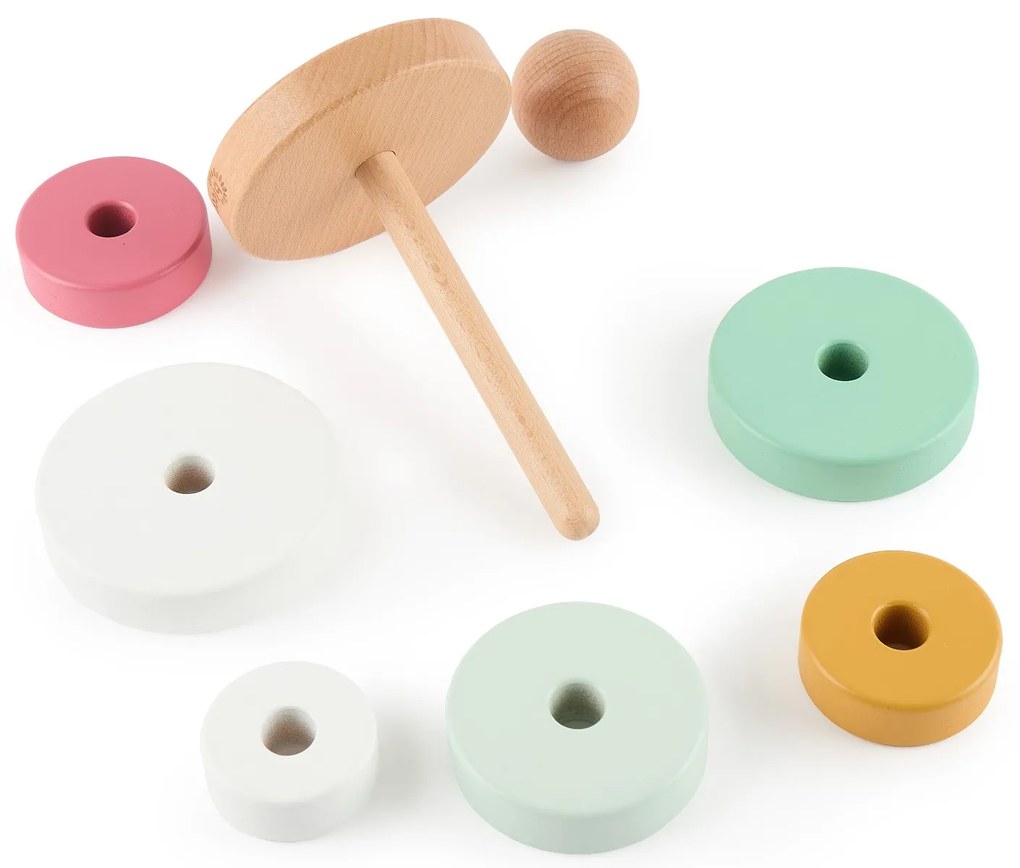 Bieco - Torre impilabile in legno - berry