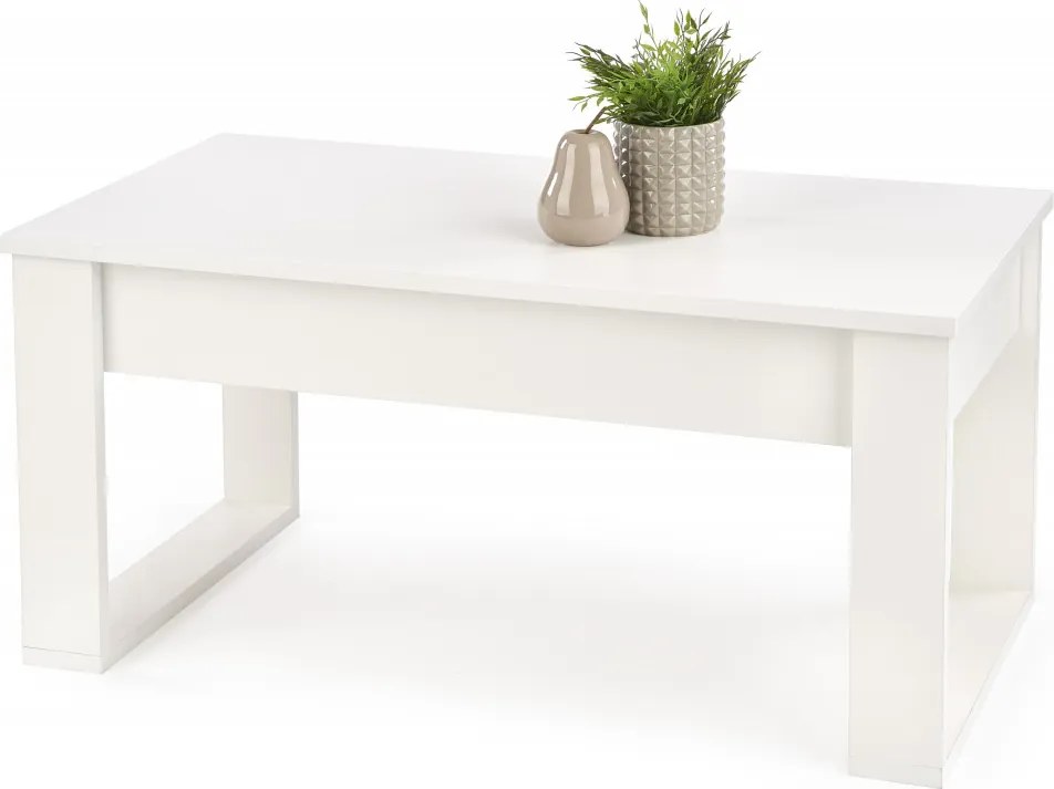 Tavolino da caffè rettangolare Nea bianco – 110×60 cm
