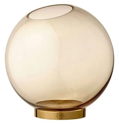 AYTM - Globe Vaso w. Stand Ø10 Ambra/Oro AYTM