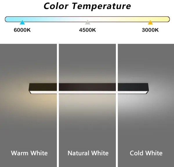 Immax NEO 07255L - Luce LED dimmerabile LUNGO 20W/230V Wi-Fi Tuya nero + +TC