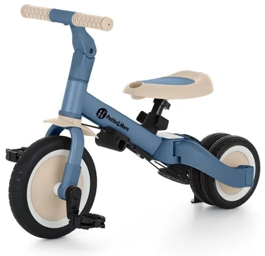 PETITE&amp;MARS - Triciclo per bambini 5in1 TURBO Ocean Blue
