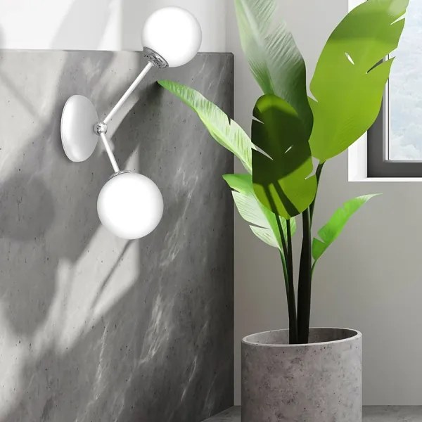 Applique JOY 2xE14/40W/230V bianco/cromo lucido