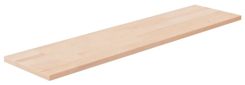 Ripiano 80x20x1,5 Cm Legno Massello Di Rovere Non Trattato /