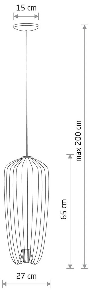 Nowodvorski Lighting Lampada a sospensione Pumpkin S, grigio chiaro, Ø 27 cm, metallo, GU10