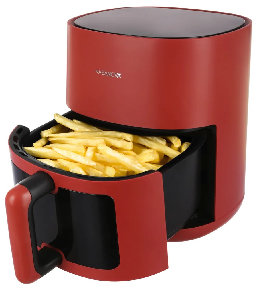 Friggitrice ad aria digitale 4,5 L 1400 W rosso