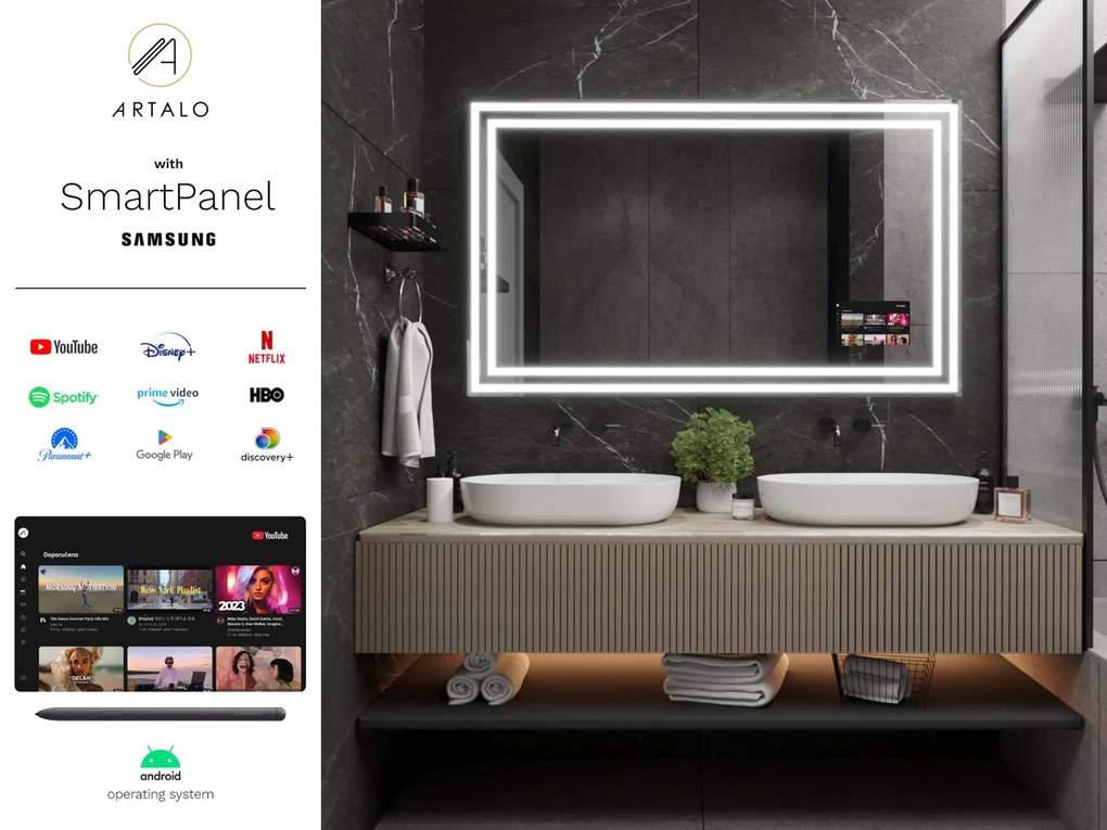 Specchio con LED illuminazione M3 premium