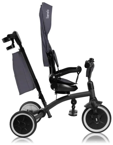 Lionelo - Triciclo per bambini TRIS PLUS Grigio Pietra