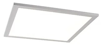 Plafoniera in acciaio 40 cm con LED e telecomando - Liv