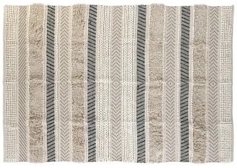 Tappeto DKD Home Decor 230 x 160 x 1 cm Nero Beige Cotone Boho