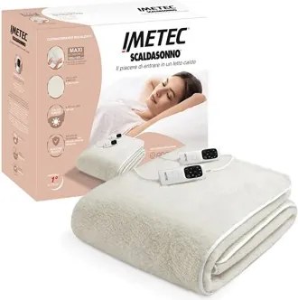 Scaldasonno Scaldaletto Imetec Adapto Matrimoniale Maxi con angoli Lana e Merino Matrimoniale Maxi