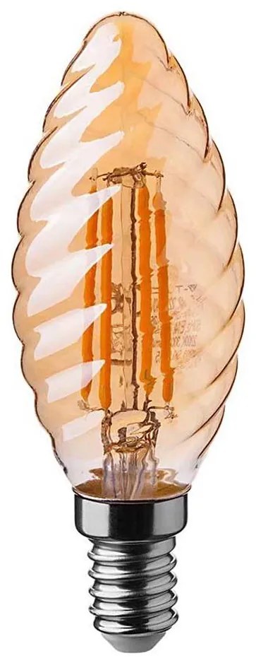 Lampadina LED FILAMENT AMBER E14/4W/230V 2200K