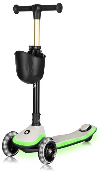 Lionelo - Monopattino per bambini MEY 3xAAA beige sabbia