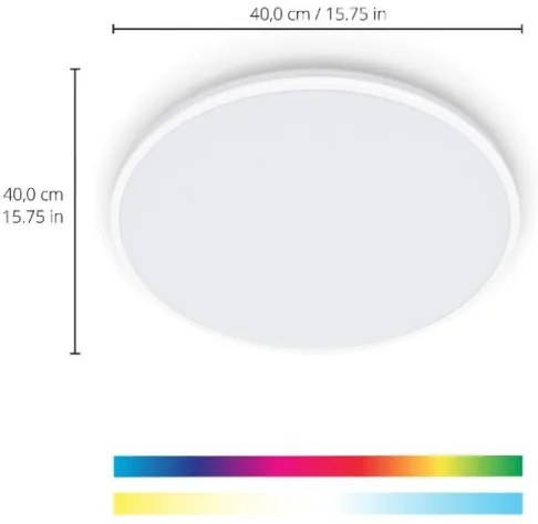 WiZ - LED RGBW Plafoniera dimmerabile RUNE LED/21W/230V Wi-Fi bianco