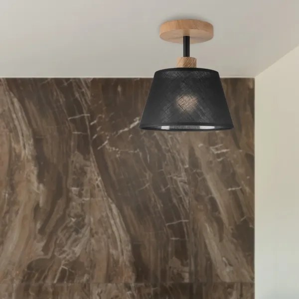 Brilagi - LED  Lampadario a plafone ANTHONY 1xE14/60W/230V quercia/nero