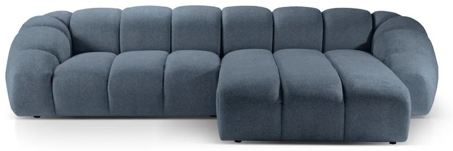 Divano angolare blu (con penisola a destra) Diana – Micadoni