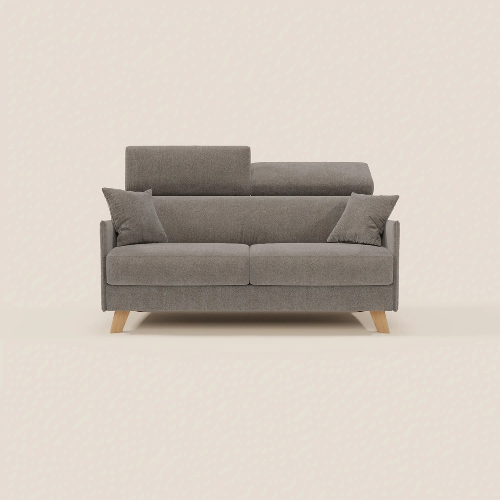 Sole divano letto matrimoniale design compatto - poggiatesta reclinabili e 100% sfoderabile in tessuto smacchiabile T23