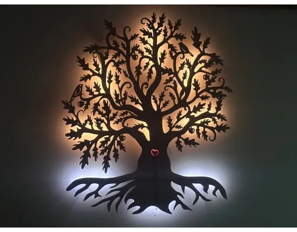 Li-Go 5747/DUB2 - Lampada decorativa da parete LED/10W/230V 45x55 cm rovere