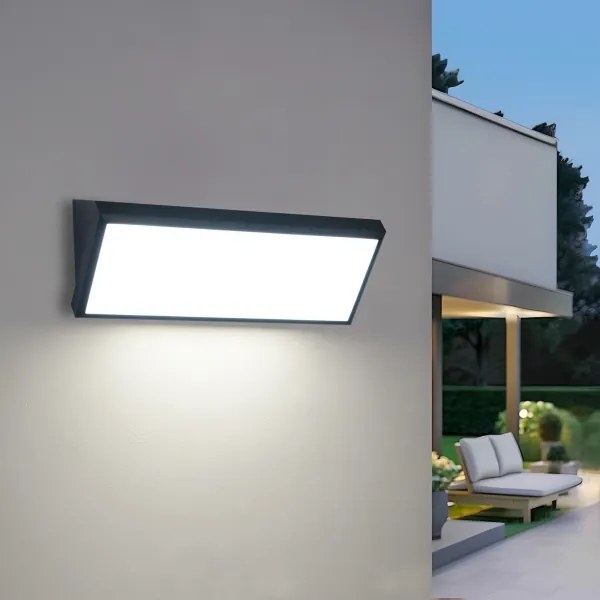 Brilagi - Applique da esterno LED TRIANGLE LED/42W/230V nera IP65