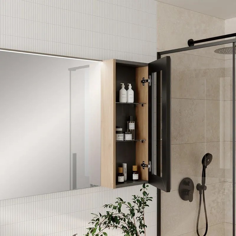 Pensile Star L30H75P14 con 1 anta, rovere oak