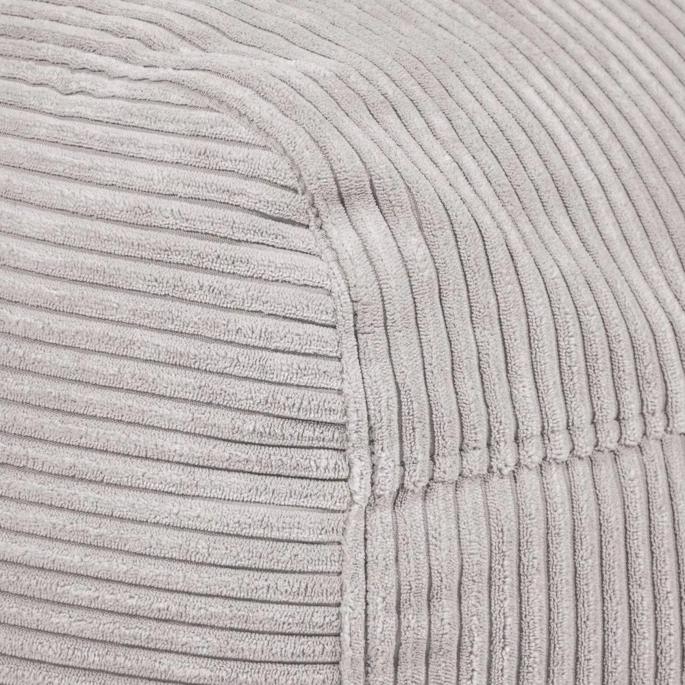 Puof a sacco color crema con rivestimento in velluto a coste Plus 100 Lounge – SLOWDOWN