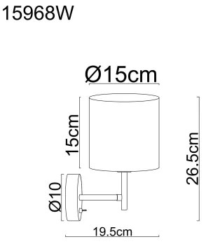 Globo 15968W - Applique da parete DELEON 1xE14/40W/230V