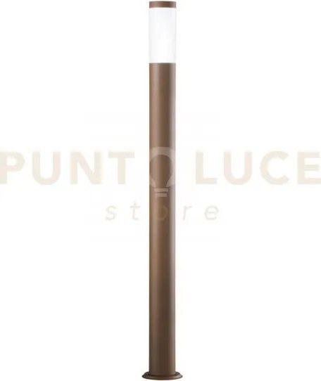Paletto tokyo bronzo 1 luce attacco e27 ip44 11,5x110cm in acciaio ...