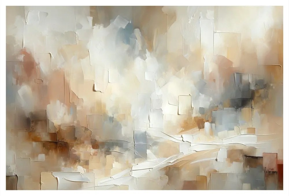 Quadro su tela – Astrazione delicata in beige