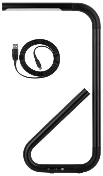 Paulmann 95424- LED/4,5W Lampada da tavolo touch dimmerabile FLEXLINK 5V/USB nera