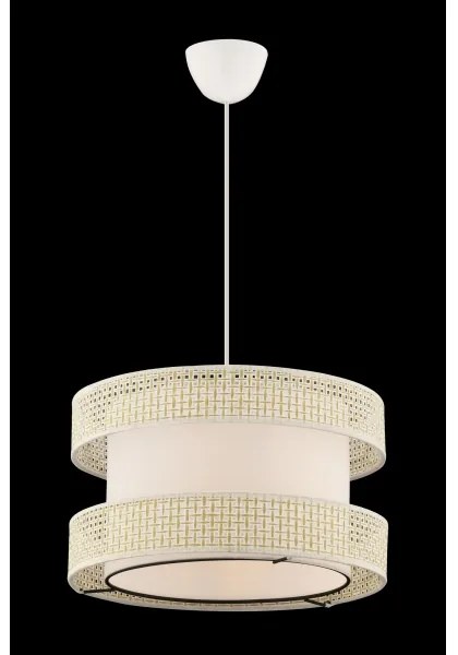 Lampadario a sospensione con cavo HALO 1xE27/60W/230V colore crema