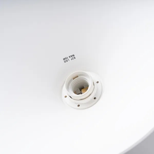 Sollux SL.1319 - Lampadario a sospensione con filo JAGA 1xE27/15W/230V diametro 30 cm bianco