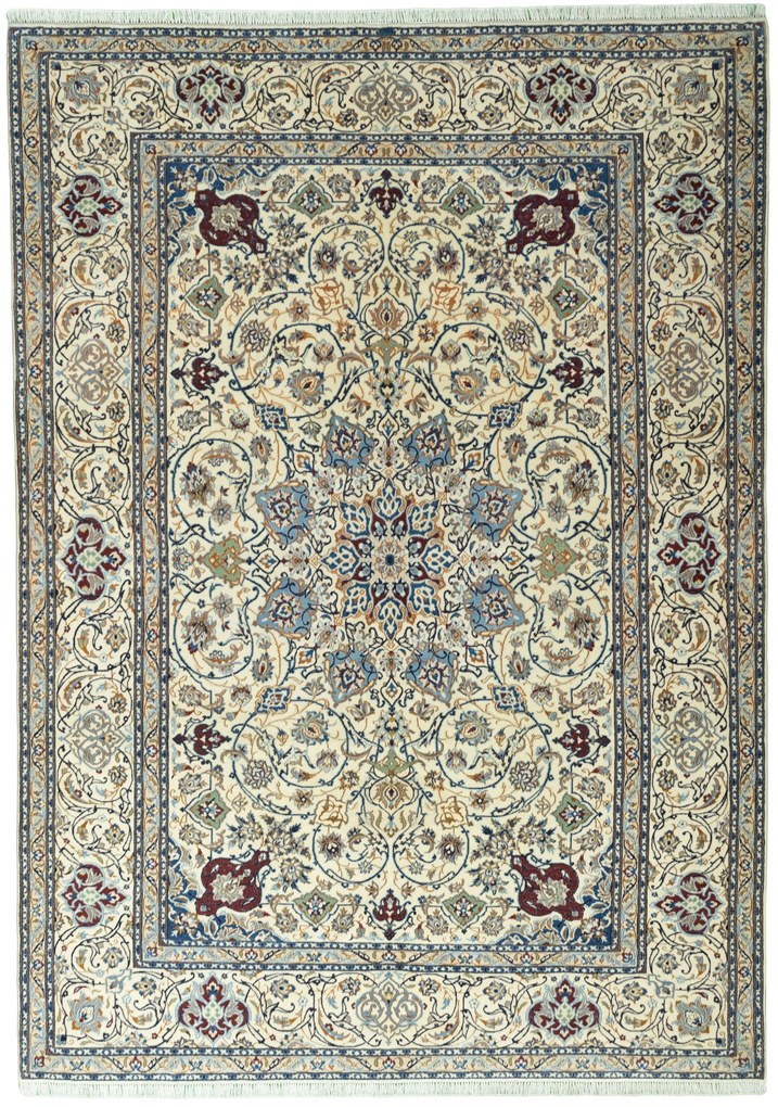 Nain Tappeto 210 x 300 Beige (Iran) Annodato A Mano