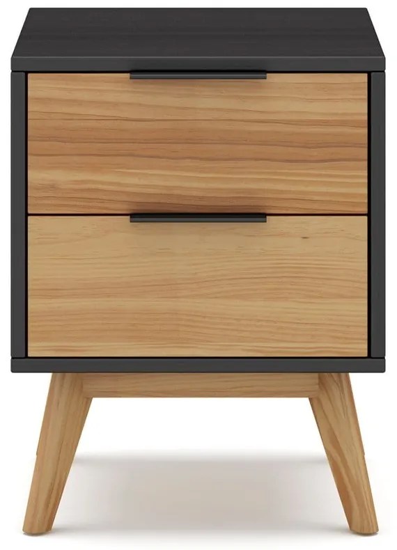 Comodino in legno di pino in colore naturale Lavis - Marckeric