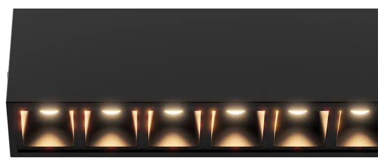 Lampada Lineare LED Sospesa 40W 120cm con driver Philips Bianca o nera Colore Bianco Variabile CCT, Colore del corpo Nero