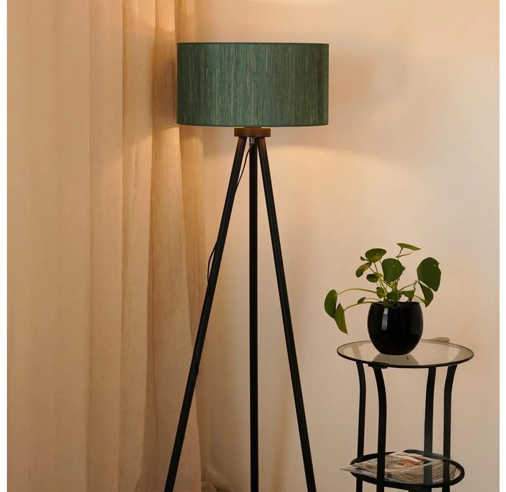 Brilagi - Lampada con piedistallo BOSTON ROLLER 1xE27/15W/230V verde/oro