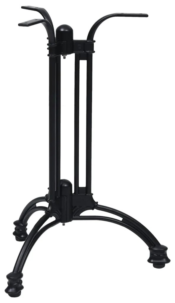 Gamba Per Tavolino Da Bistrò Nero Ø60x72 Cm İn Alluminio /