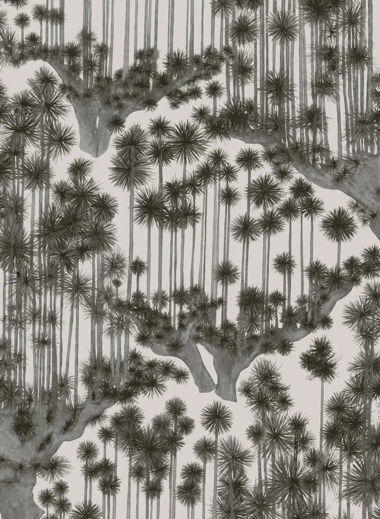 Cole & Son Carta da parati Japanese Woods - Charcoal
