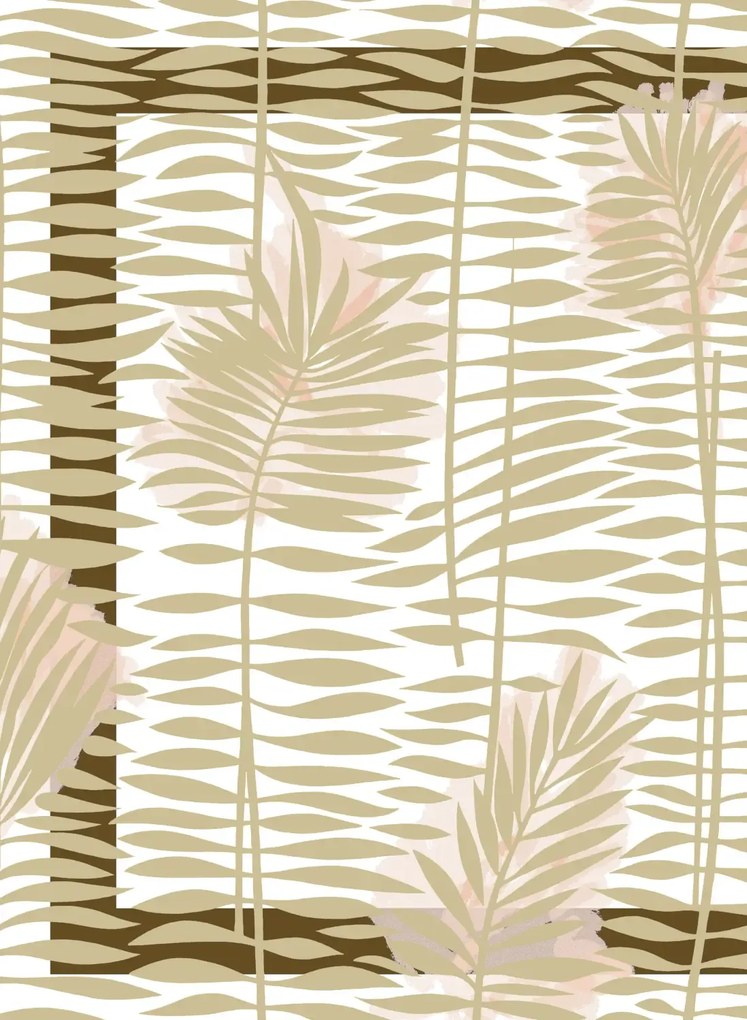 Élitis Carta da parati Mantra - Braun/ Pink