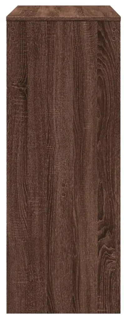 Tavolo bar con rastrelliera marrone 90x40x103,5 cm multistrato