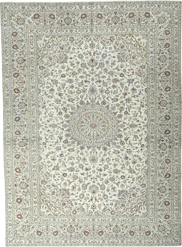 Kashan Tappeto persiano 290 x 400 Beige (Iran) Annodato A Mano