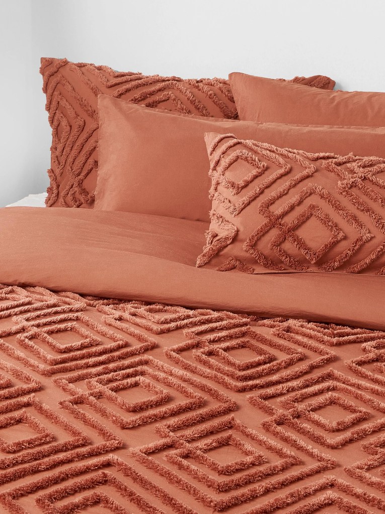Copripiumino in cotone percalle con design trapuntato Phil