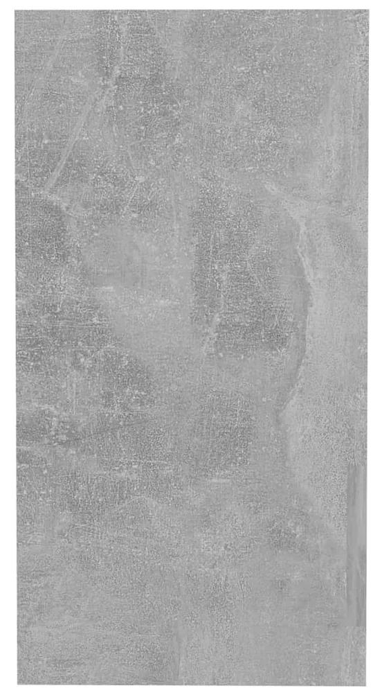 Tavolino grigio cemento 50x26x50 cm in truciolato