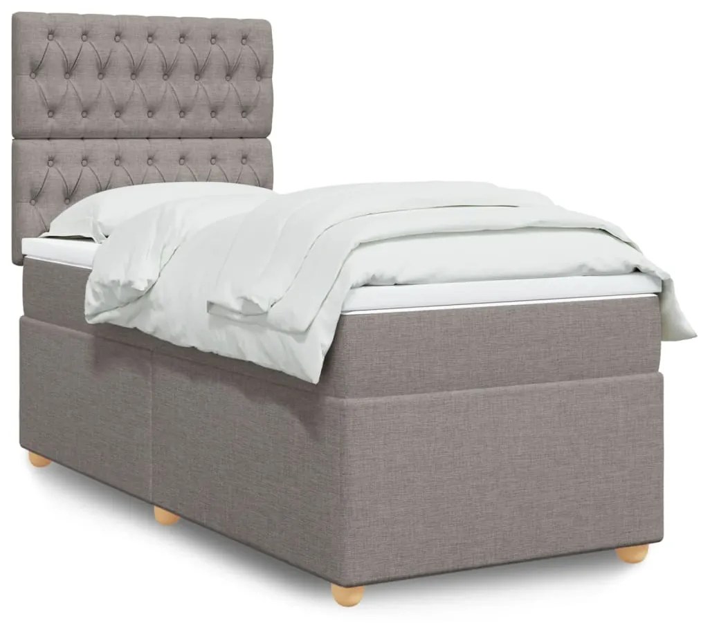 Giroletto A Molle Con Materasso Tortora 90x200 Cm İntessuto /