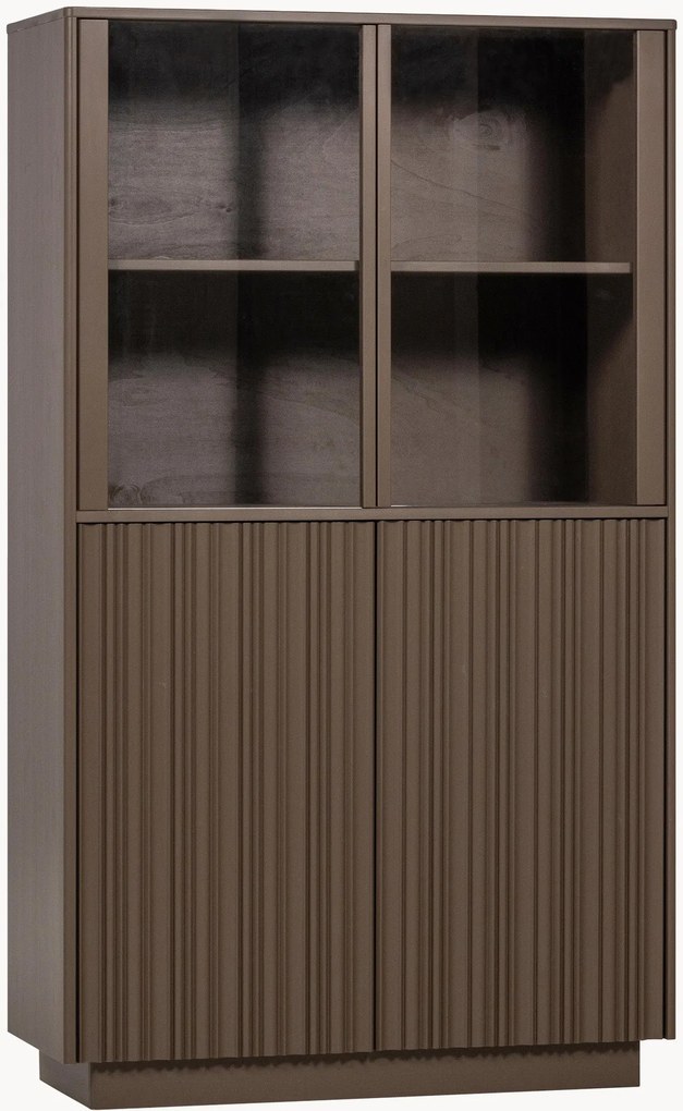 Vetrina da parete in legno di pino Nova