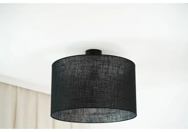 Brilagi - Lampadario TUBES ROLLER 1xE27/15W/230V Ø 50 cm nero