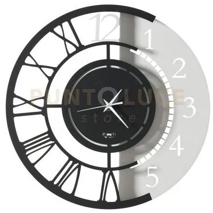 Orologio da parete particolare full metal jack piccolo nero e bianc...