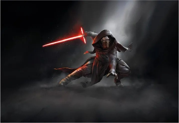 Fotomurale KOMAR Kylo ren, Multicolore 368X254 cm