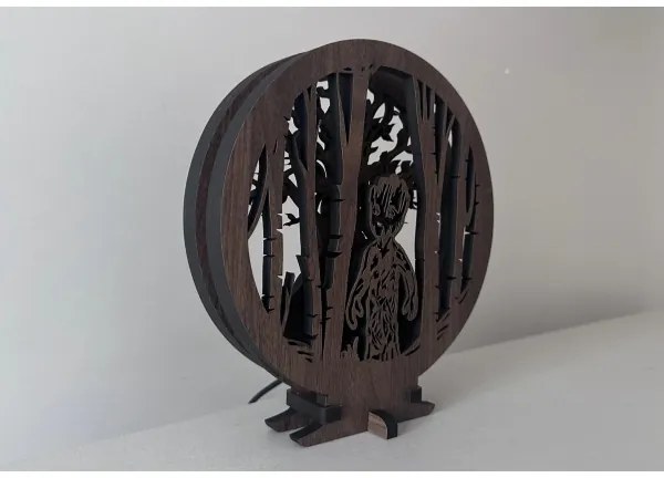 Li-Go 23613/DUB2 - Lampada da tavolo decorativa dimmerabile LED/12W/230V 20x22 cm rovere