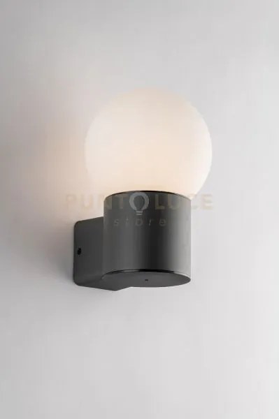 Applique skittle antracite 1 luce attacco e27 ip54 15x28x22,7cm dif...