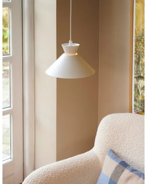 Nordlux - Lampadario a sospensione con filo DIAL 1xE27/40W/230V diametro 25 cm bianco