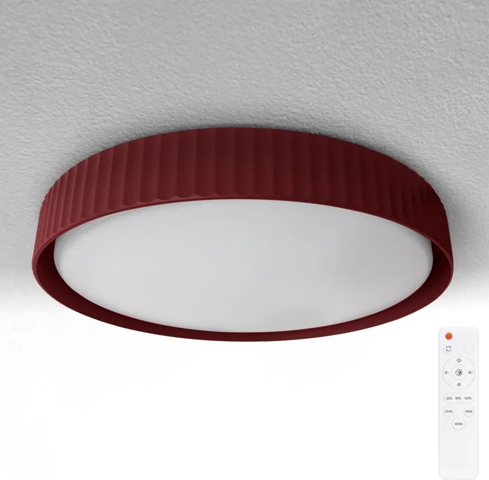 Brilagi-LED Lampada da soffitto dimmerabile LUCIA LED/60W/230V Ø 59 cm rosso + telecomando